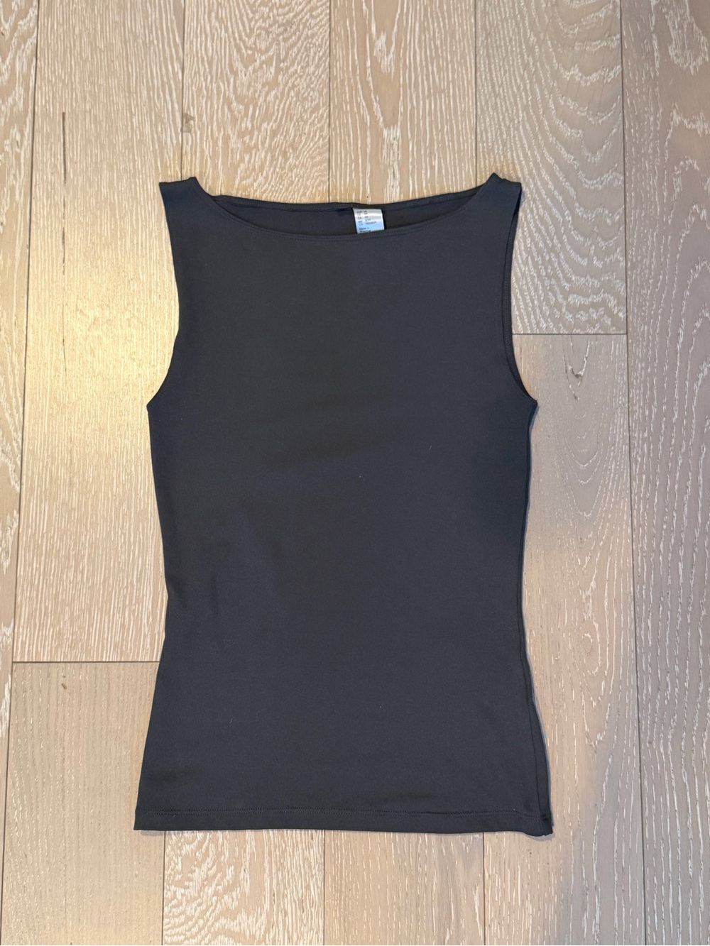 H&M Grey Fitted Boatneck Tank Top